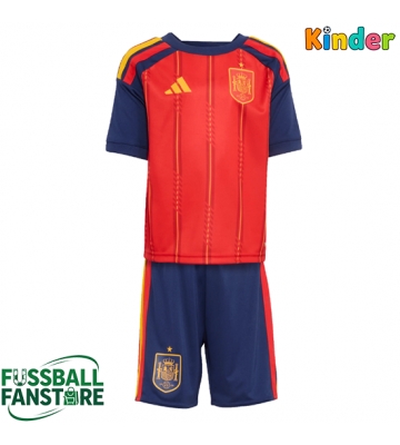 Spanien Replik Heimtrikot Kinder WM 2026 Kurzarm (+ Kurze Hosen)